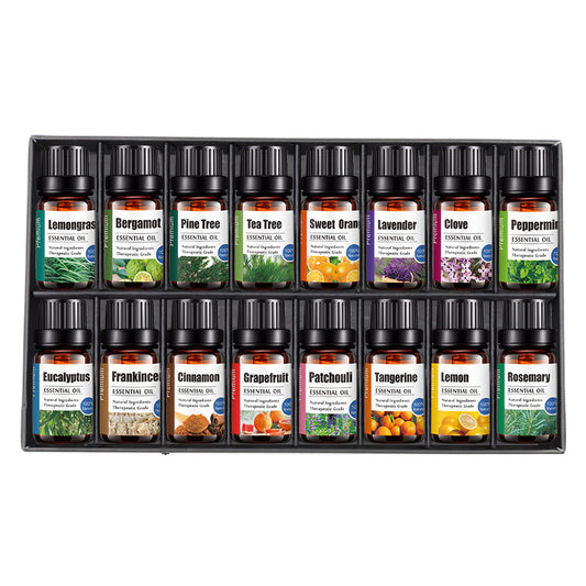 Wholesale Natural 16 Essential Oil Aromatherapy Kit for Shower, Oils for Bath Bombs Making