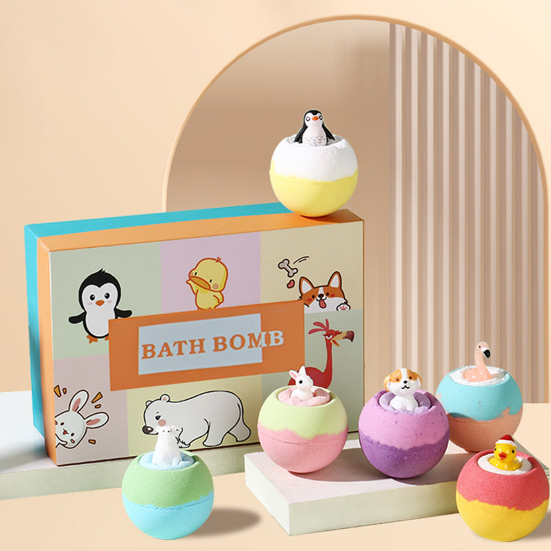 Private Label Organic Bath Bombs Toys Inside Bubble Bath Fizzy Multiple Fragrances Bath Bomb for Kids