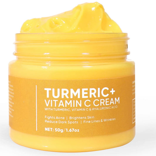 Private Label Skin Care Moisturizing Wholesale Whitening Facial Cream Dark Spot Removal Brightening Turmeric Face Cream