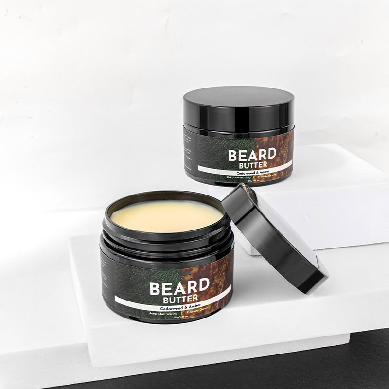 Men's Organic Herbal Beards Balm Refreshing Wash-Free Hair Condiment Nourishing Shaping Cream