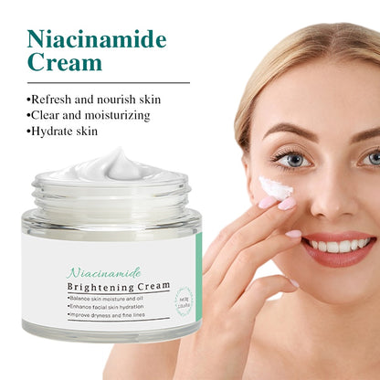 OEM Refreshing Whitening Hyaluronic Acid Facial Cream Niacinamide Brightening Cream For Daily Use