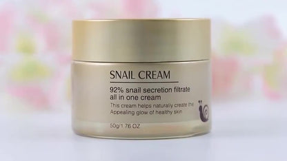 Private Label Moisturizing Vitamin C Brightening Snail Face Cream For Women 50g