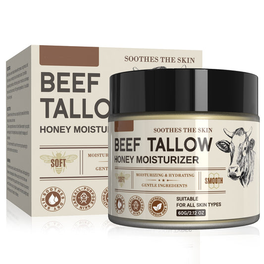 Natural Beef Tallow Cream Deep Hydration Barrier Repairing Beef Tallow Moisturizers for Sensitive and Dry Skin