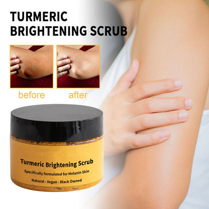 Skin Care Natural Spa Whitening Moisturizing Turmeric Brightening Scrub For Face and Body