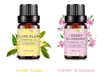 OEM Premium Pure Flower Essential Oils Set, Ylang Ylang, Gardenia, Jasmine, Rose, White Tea, Cheery Blossoms