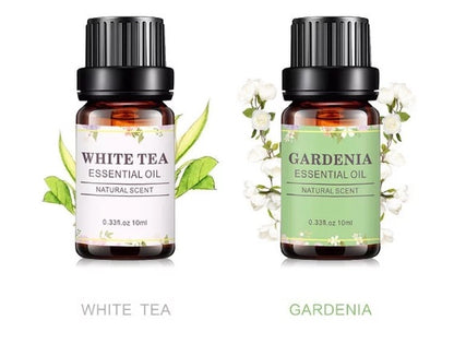 OEM Premium Pure Flower Essential Oils Set, Ylang Ylang, Gardenia, Jasmine, Rose, White Tea, Cheery Blossoms