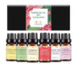 OEM Premium Pure Flower Essential Oils Set, Ylang Ylang, Gardenia, Jasmine, Rose, White Tea, Cheery Blossoms
