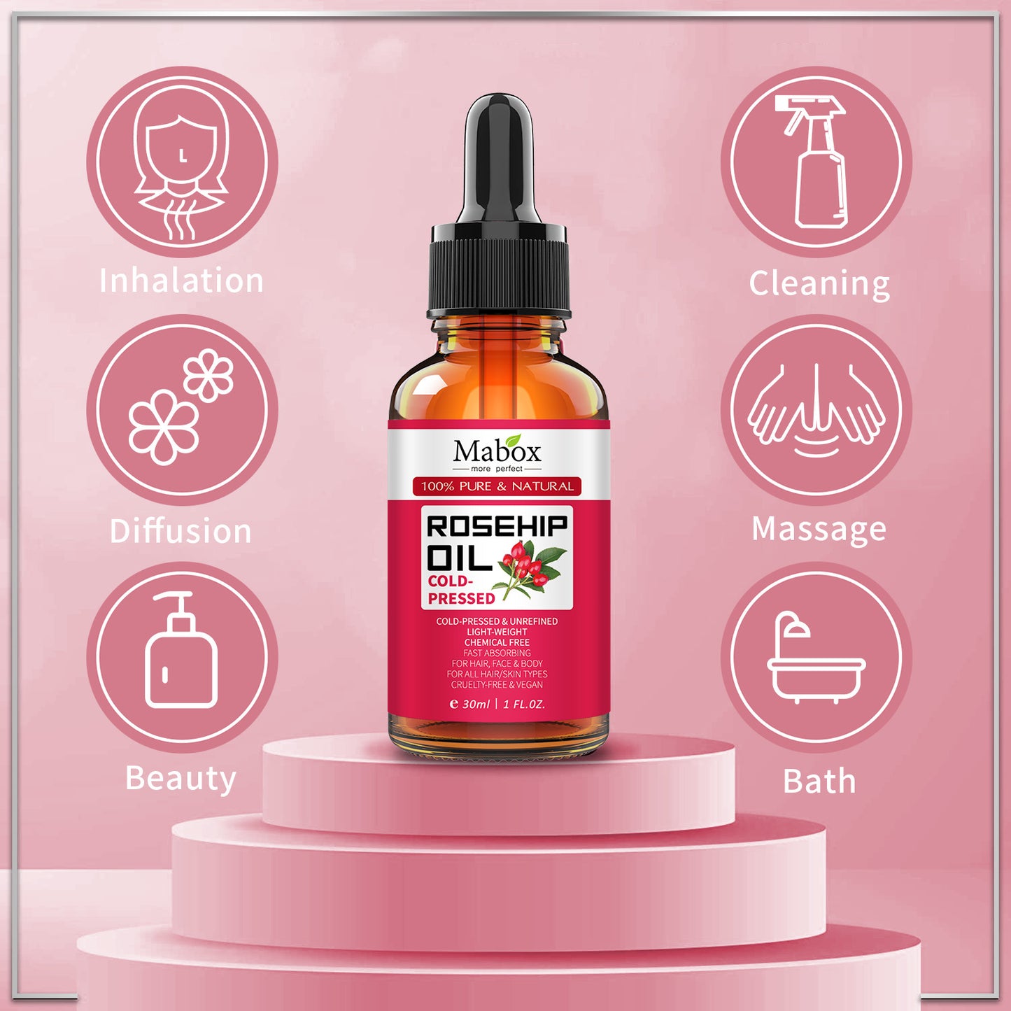 OEM Reducing Fine Lines Rosehip Oil for face 30ML