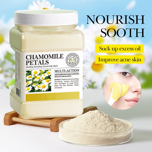 Face Beauty Skincare Crystal Jelly Organic Chamomile Hydro Whitening Soothing Powder Facial Mask