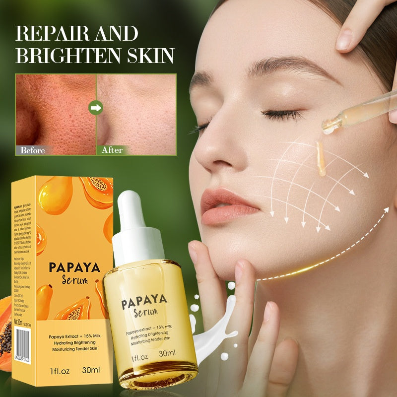 Organic Skin Care Anti-Wrinkle Nourishing Papaya Serum Deep Moisturizing Face Brightening Serum