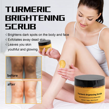 Skin Care Natural Spa Whitening Moisturizing Turmeric Brightening Scrub For Face and Body