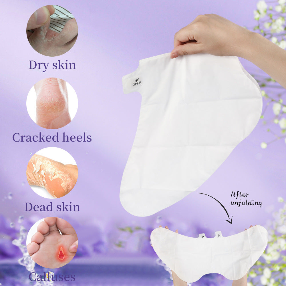 Skin Care Hydrating Exfoliating Lavender Foot Mask For Dry Skin 40g