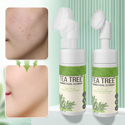 Private Label Organic Face Wash Oil Control Acne Treatment Gentle Tea Tree Activated Cleanser