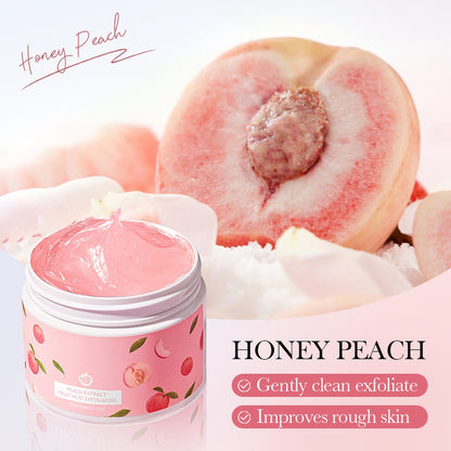 Home Use Improve Rough Skin Honey Peach Scrub Moisturizing Bleaching Glowing Exfoliating Gel