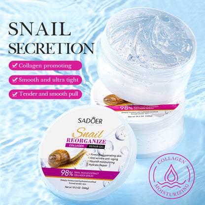 OEM Deeply Moisturizing Snail Collagen Repairing Gel for All Skin Types