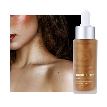 OEM/ODM Organic Vegan Glow Liquid Illuminator Body Shimmer Oil Bronzing Body Tanner