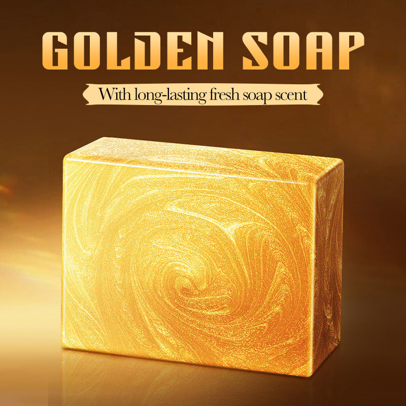 Natural Collagen 24K Gold Moisturizing Anti-aging Handmade Fading Spots Whitening Brightening Soap