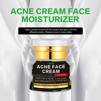 Acne Cream Face Moisturizer For Oily Sensitive Skin