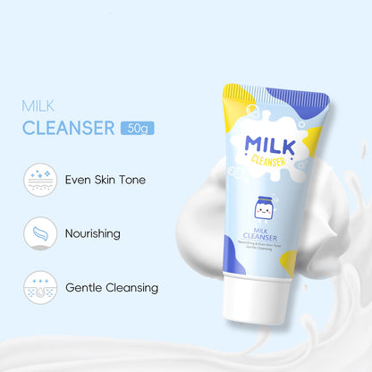 OEM Private Label Whitening Cleansing Milk Washing Face Organic Facial Cleanser Face Wash