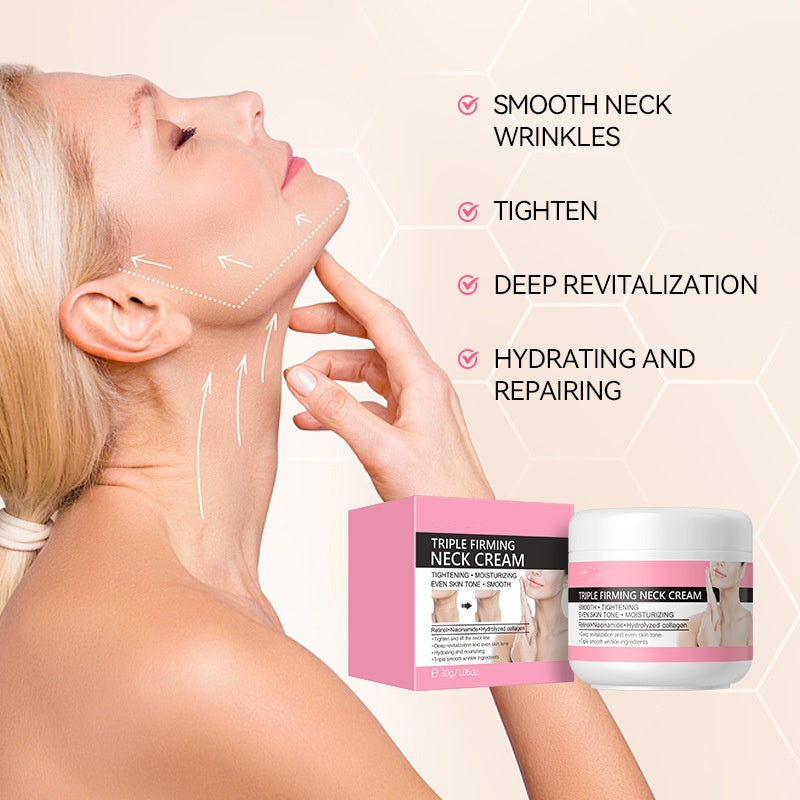 Customized Logo Neck Lifting Cream Tightening Firming Anti-aging Lotion Brightening Deep Revitalization Neck Lotion