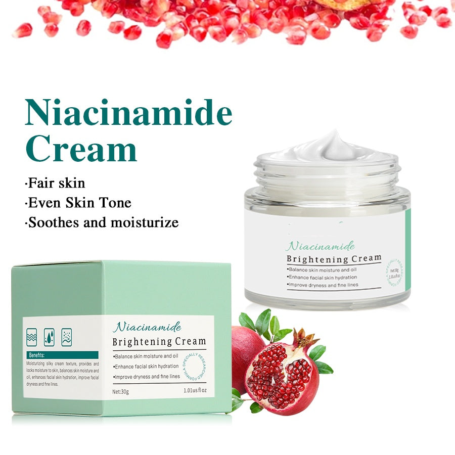 OEM Refreshing Whitening Hyaluronic Acid Facial Cream Niacinamide Brightening Cream For Daily Use