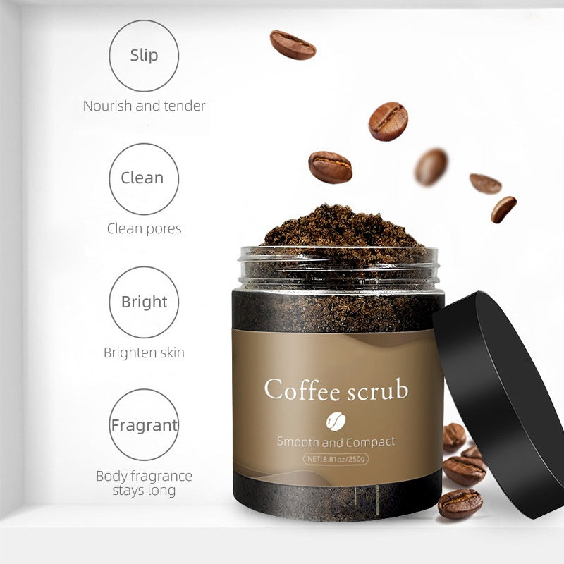 Popular Natural Exfoliating Coffee Body Sea Salt Scrub 250g