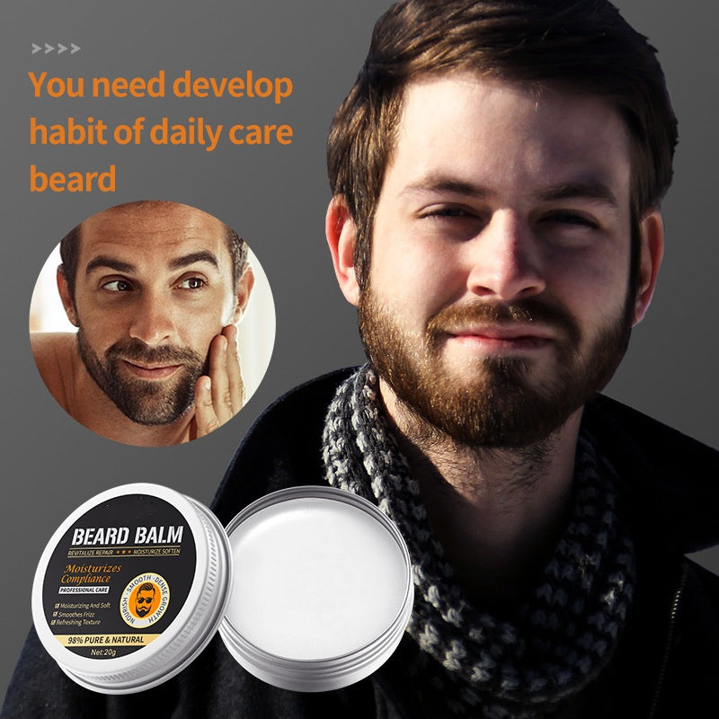 Natural Men Beard Care Softened Straightener Nourishing Beard Balm