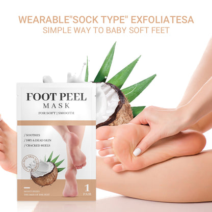 Foot peel mask (peach scent) 55 g/1.9 fl.oz