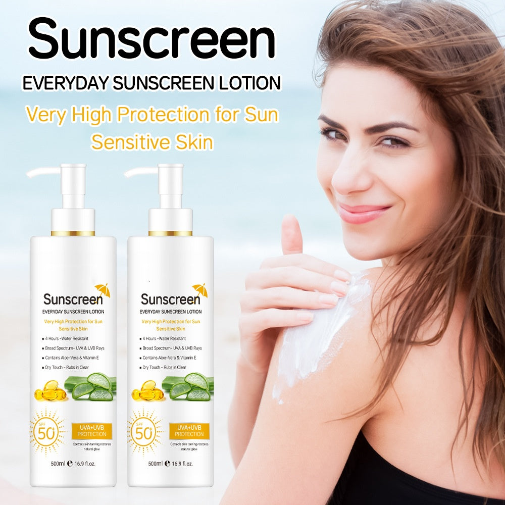 OEM Long-Lasting Waterproof Spf 50 Sunscreen UVA UVB Protection Face Sunscreen Cream