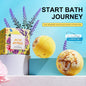 Hot Sale Moisturizing Flower Vegan Rainbow Bubble Bath Bomb