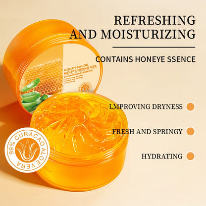 Wholesale Organic Brightening Repairing Moisturizing Body Face Honey Aloe Vera Gel