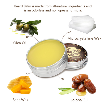 Private Label Beard Care Conditioner Deep Moisturizing and Softer Beard Wax Natural Beard Balm for Men