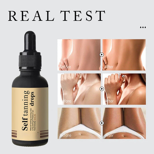 OEM Natural Long Lasting Sunless Self Tanning Drop for All Skin