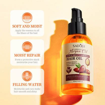 Natural Morocco Argan Oil, Helps Smooth and Strengthen Damaged Hair