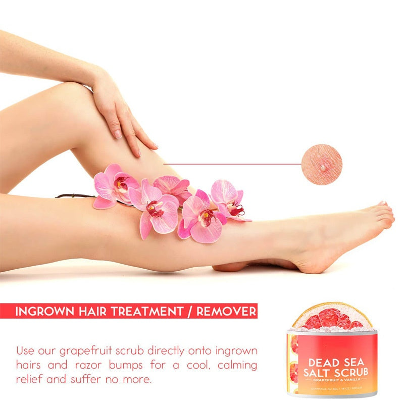 Home Use Grapefruit Dead Sea Salt Foaming Scrub Moisturizing Nourishing Body Vanilla Scrub