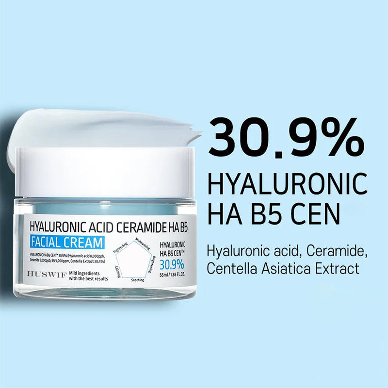 Popular Hyaluronic Acid Ceramide HA B5 Facial Cream Hydrating Face Lotion Moisturizing Cream