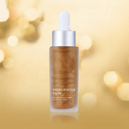 OEM/ODM Organic Vegan Glow Liquid Illuminator Body Shimmer Oil Bronzing Body Tanner