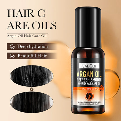 OEM Cold Pressed Pure Argan Oil for Hair, Rich in Vitamin E, Adds Shine and Gloss