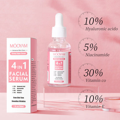 4 in 1 Brightening Hydrating Hyaluronic Acid Facial Serum For Face 30ML