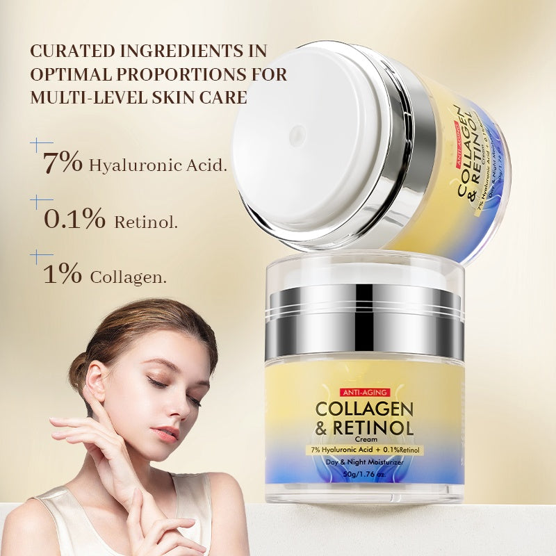 Home Use Face Cream Moisturizing Retinol Collagen Day And Night Face Cream Women Cream For Face