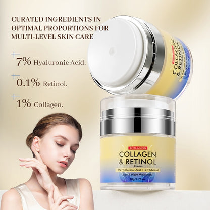 Home Use Face Cream Moisturizing Retinol Collagen Day And Night Face Cream Women Cream For Face