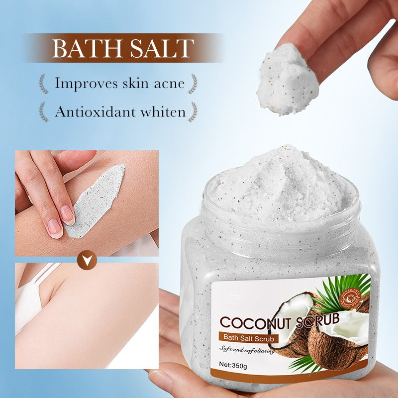 Factory Price Brightening Whitening Exfoliating Coconut Scrub Salt Coconut Face Body Scrub