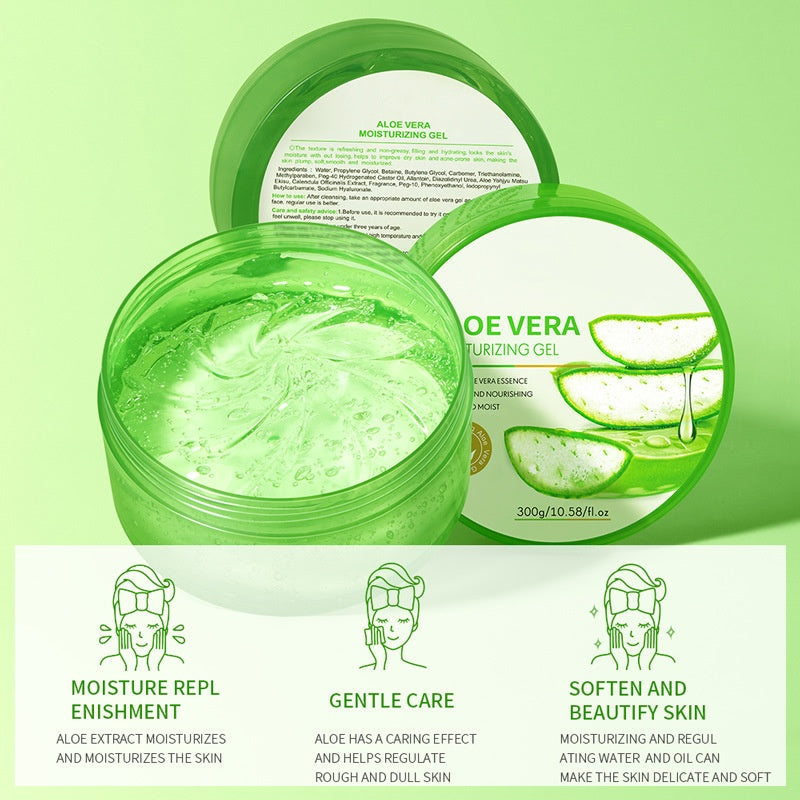 Private Label Organic Aloe Vera Gel Sun Repairing Treatment Skin Hydration Moisturizing Gel