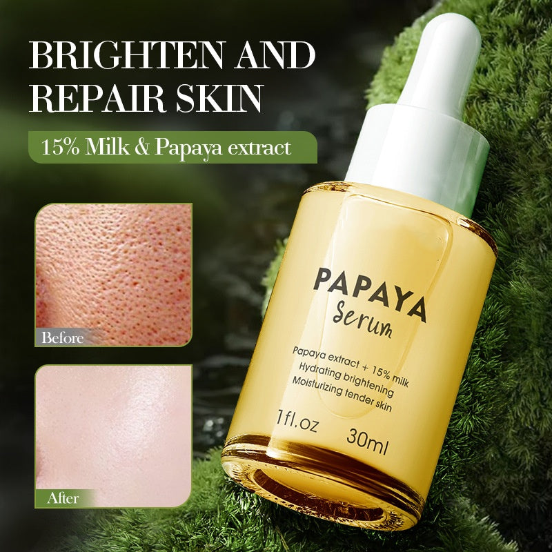 Organic Skin Care Anti-Wrinkle Nourishing Papaya Serum Deep Moisturizing Face Brightening Serum