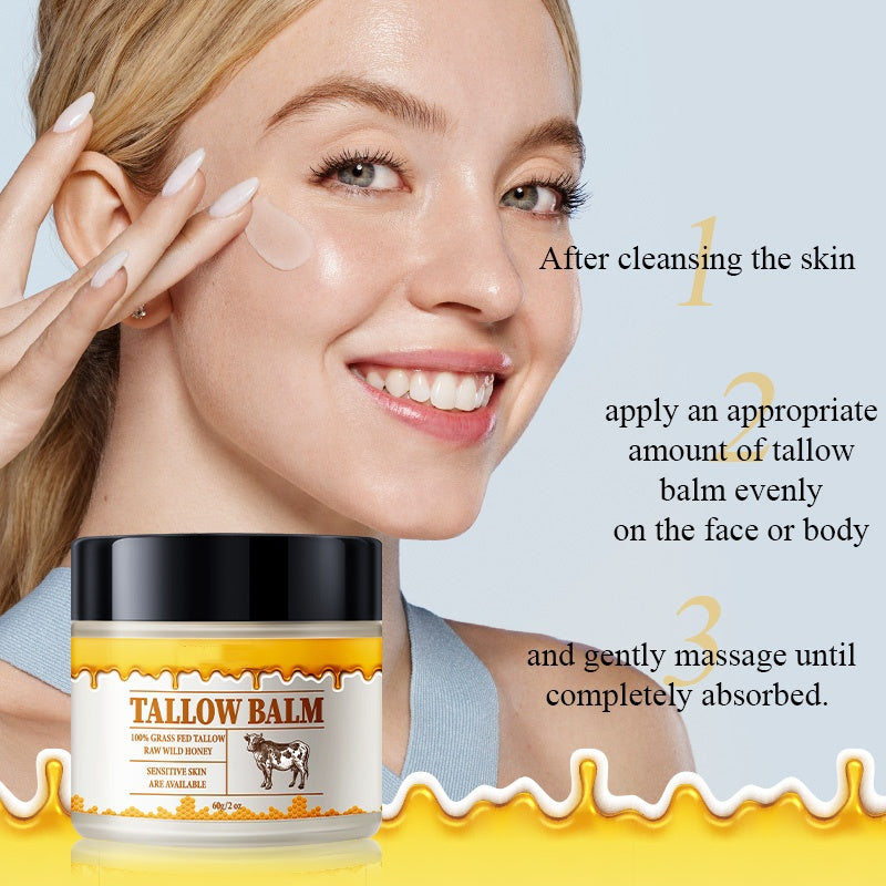 New Beauty Skin Care Products Beef Tallow Balm Nourishing Hydrating Facial Cream Balm