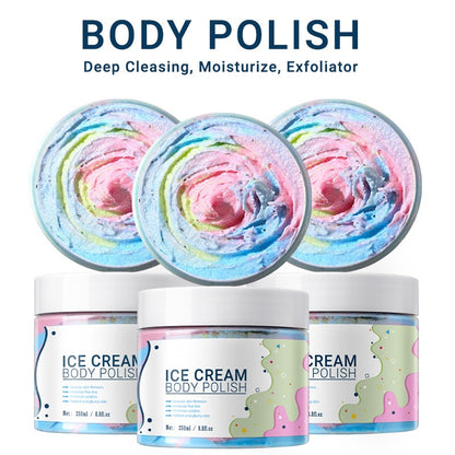 Best Selling Colorful Ice Cream Exfoliating Body Polish 250ML