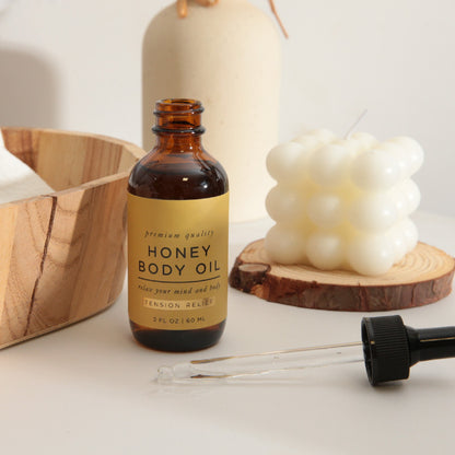 Skin Care Relaxing Moisturizing Honey Body Oil Refreshing Essential Massage Oil for Skin