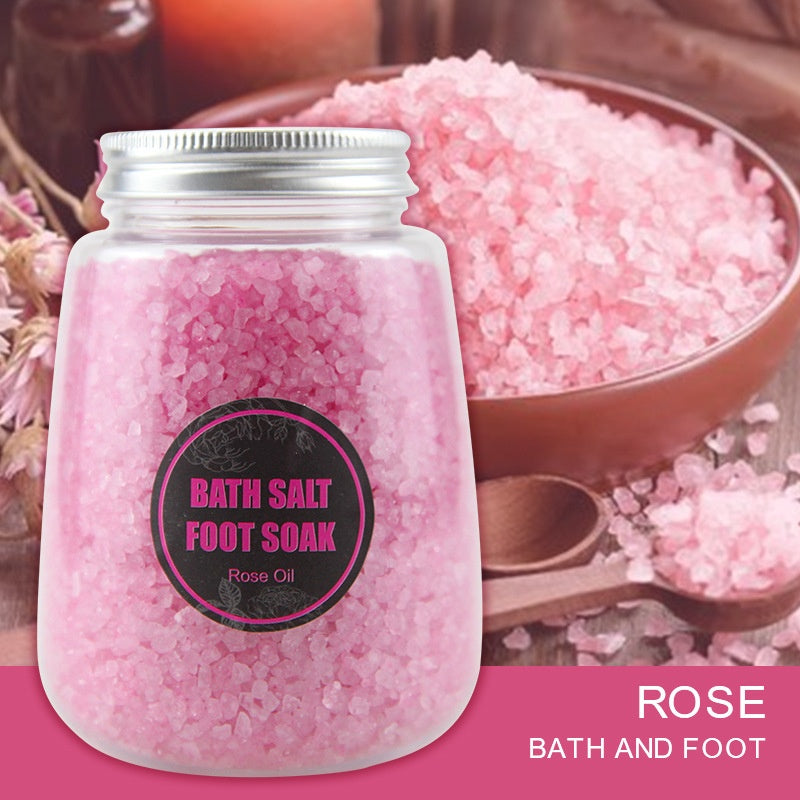 OEM Rose Sea Soak Lavender Relaxing Himalayan Pink Epsom Salt Natural Private Label Organic Flower Rose Bath Salt