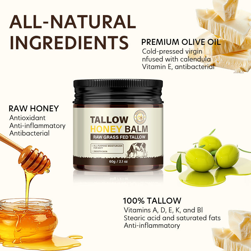 Wholesale Non-Greasy Tallow Balm for All Skin Types, Tallow Honey Balm with Natural Formula