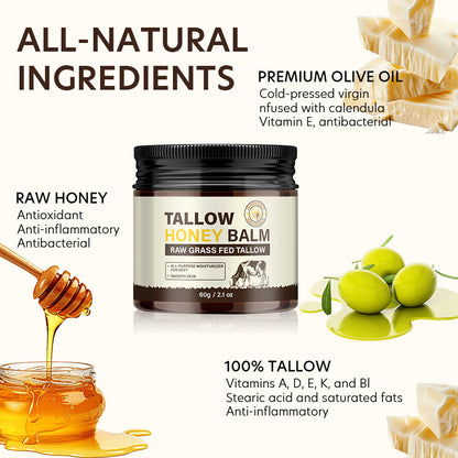 Wholesale Non-Greasy Tallow Balm for All Skin Types, Tallow Honey Balm with Natural Formula